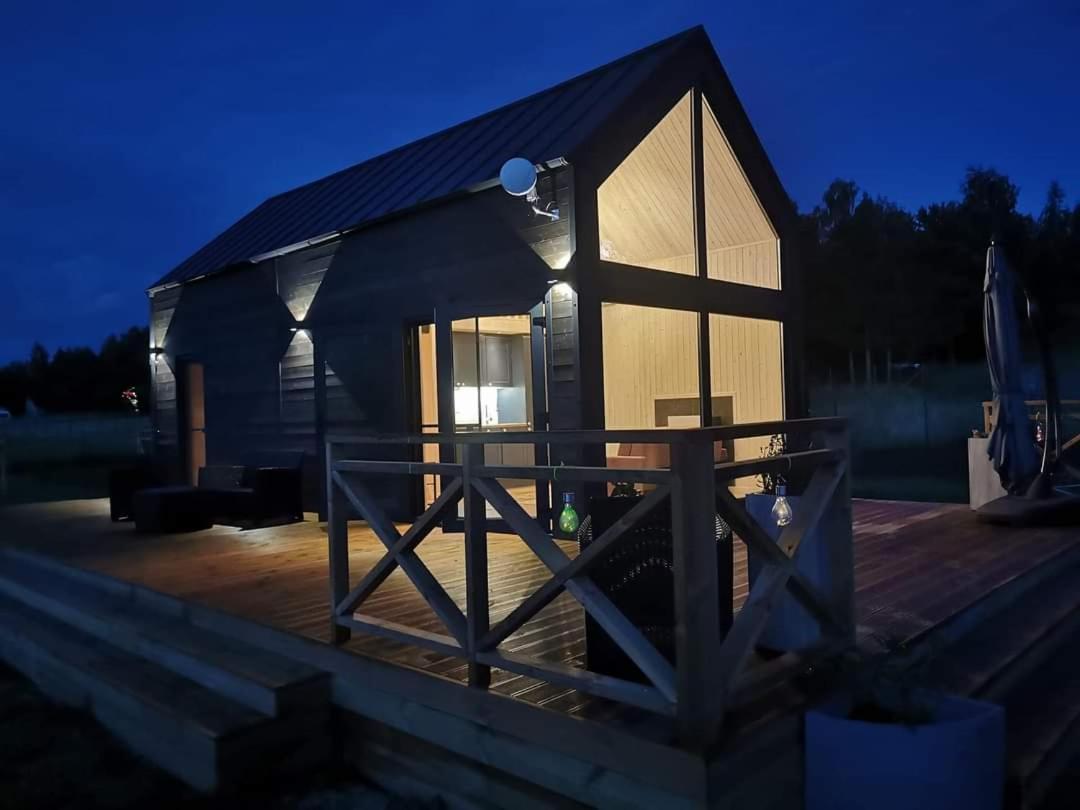 Domek Mazurski Caloroczny Nad Jeziorem Z Jacuzzi Spa Pasym Exterior photo